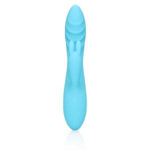VIBRADOR RABBIT RIBBED (AZUL CLARO) - Image 5