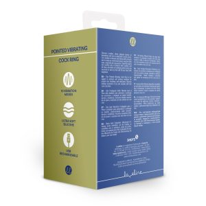 ANEL PARA O PÉNIS POINTED COM VIBRAÇÃO (AZUL) - Image 3