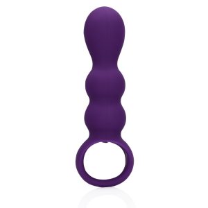 PLUG ANAL COM VIBRAÇÃO EM FORMA DE LÁGRIMAS CLEAR PURPLE LOVELINE - Image 5