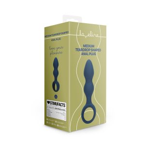 PLUG ANAL EM FORMA DE LÁGRIMA (AZUL) | MÉDIO - Image 2