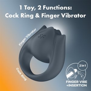 ANEL PARA O PÉNIS SATISFYER PERFECT PAIR 2 (COM VIBRAÇÃO) - Image 6