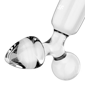 DILDO DE VIDRO COM PLUG TRIPLE CRYSTAL 1 (TRANSPARENTE) - Image 7