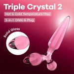 DILDO DE VIDRO COM PLUG