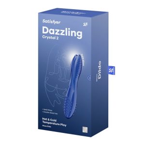 DILDO DE VIDRO SATISFYER DAZZLING CRYSTAL 2 (AZUL) - Image 3