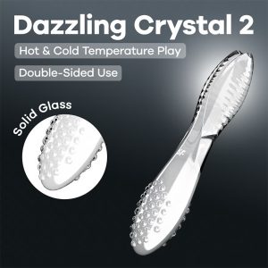DILDO DE VIDRO SATISFYER DAZZLING CRYSTAL 2 (TRANSPARENTE) - Image 6