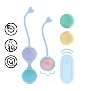 BOLAS VAGINAIS KEGEL KIT VIBRATÓRIAS (COM 5 PESOS) | ROXO - Image 5