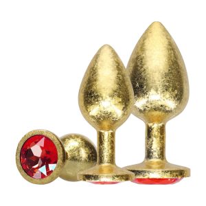 CONJUNTO DE 3 PLUGS ANAIS EM METAL MILAN COLLECTION (GOLD) - Image 4