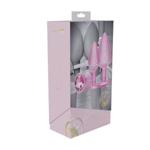 CONJUNTO DE 3 PLUGS ANAIS EM METAL PARIS COLLECTION (ROSA) - Image 5