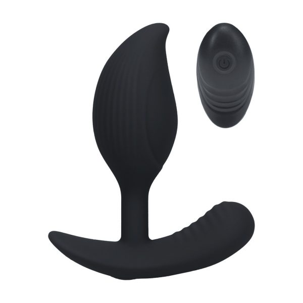 PLUG ANAL DE SILICONE LÍQUIDO COM VIBRAÇÃO E COMANDO REMOTO LEVELZ