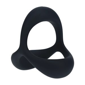 ANEL PARA O PÉNIS EM SILICONE TRI O ERGO PRETO LEVELZ - Image 1