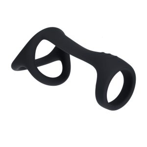 ANEL PARA O PÉNIS E TESTÍCULOS TRI O PRETO LEVELZ - Image 1