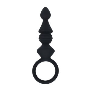 SONDA ANAL EM SILICONE COM ESTRIAS COM ASA PRETO LEVELZ - Image 2