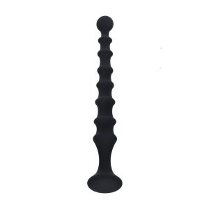 SONDA ANAL DE SILICONE ESTRIADA PRETA LEVELZ - Image 2