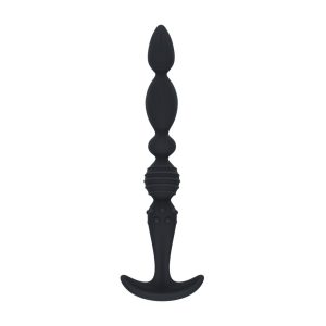 SONDA ANAL EM SILICONE TEXTURIZADA PRETA LEVELZ - Image 2