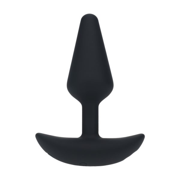 PLUG ANAL CLÁSSICO EM SILICONE COM VIBRAÇÃO S PRETO LEVELZ