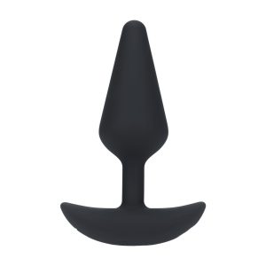 PLUG ANAL CLÁSSICO EM SILICONE COM VIBRAÇÃO M PRETO LEVELZ - Image 1
