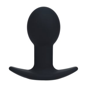 PLUG ANAL EM SILICONE COM VIBRAÇÃO SINGLE BULB PRETO LEVELZ - Image 2