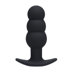 PLUG ANAL EM SILICONE COM VIBRAÇÃO TRI BULB PRETO LEVELZ - Image 2