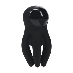 ESTIMULADOR DE GLANDE DIGITAL COM VIBRAÇÃO E TENTÁCULOS PRETO LEVELZ - Image 2