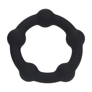 ANEL PARA O PÉNIS COM PÉROLAS S 30MM PRETO LEVELZ - Image 2