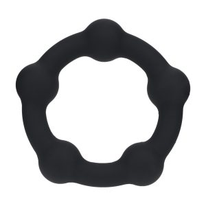 ANEL PARA O PÉNIS COM PÉROLAS M 35MM PRETO LEVELZ - Image 2