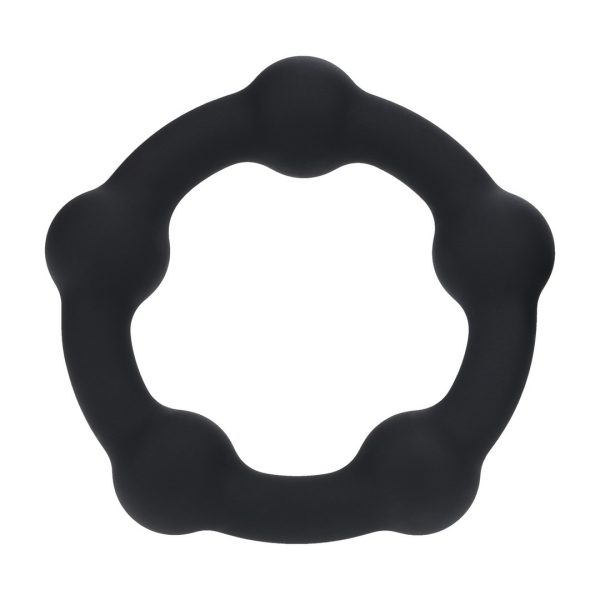 ANEL PARA O PÉNIS COM PÉROLAS L 45MM PRETO LEVELZ