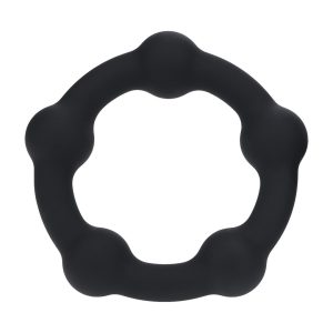 ANEL PARA O PÉNIS COM PÉROLAS L 45MM PRETO LEVELZ - Image 2