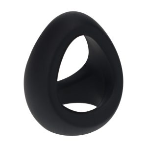 ANEL PARA O PÉNIS EM SILICONE SOFT TRI O PRETO LEVELZ - Image 2