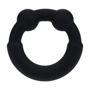 ANEL PARA O PÉNIS DE METAL E SILICONE PRETO LEVELZ - Image 1