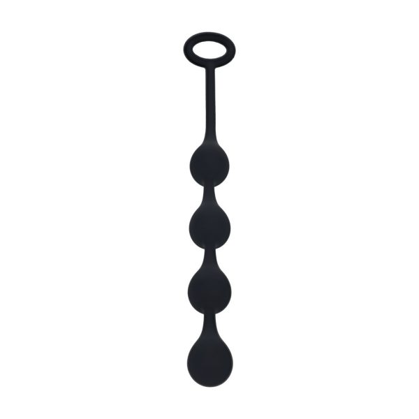 BOLAS ANAIS DE SILICONE EM FORMA DE GOTA DE ÀGUA S 20MM PRETAS LEVELZ