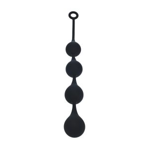 BOLAS ANAIS DE SILICONE EM FORMA DE GOTA DE ÀGUA XL 50MM PRETAS LEVELZ - Image 1