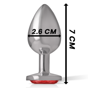 PLUG ANAL DE METAL INTENSE S (VERMELHO) | 7 CM - Image 4