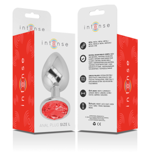 PLUG ANAL DE METAL INTENSE L (VERMELHO) | 9 CM - Image 6
