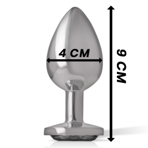 PLUG ANAL DE METAL INTENSE L (PRETO) | 9 CM - Image 4