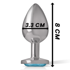 PLUG ANAL DE METAL INTENSE M (AZUL) | 8 CM - Image 4