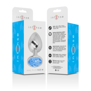 PLUG ANAL DE METAL INTENSE M (AZUL) | 8 CM - Image 6