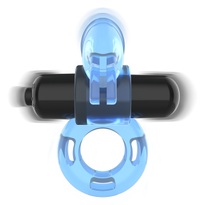 ANEL PARA O PÉNIS FRY COM BALA VIBRATÓRIA (AZUL) - Image 3