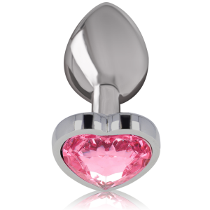 PLUG ANAL DE METAL CORAÇÃO L (ROSA) | 9 CM - Image 2