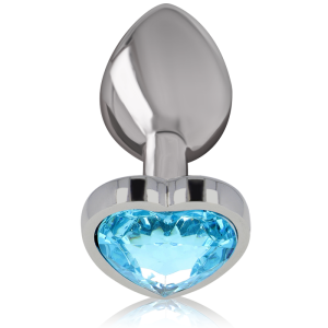 PLUG ANAL DE METAL CORAÇÃO L (AZUL) | 9 CM - Image 2