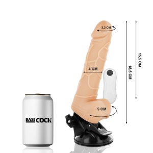 VIBRADOR REALÍSTICO BASECOCK (COM COMANDO) | 18,5 CM - Image 2