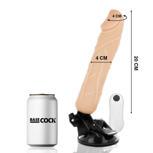 VIBRADOR REALÍSTICO BASECOCK (COM COMANDO) | 20 CM - Image 2