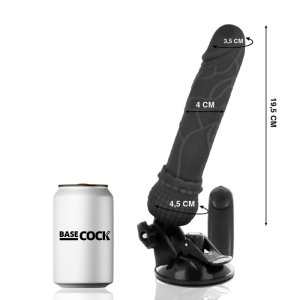 VIBRADOR REALÍSTICO ARTICULÁVEL PRETO (COM COMANDO) | 19,5 CM - Image 2