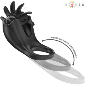 ANEL PARA O PÉNIS COM ESTIMULADOR DE CLÍTORIS MABEL (10 VIBRAÇÕES) - Image 4
