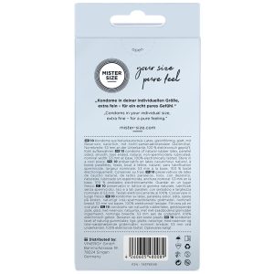 PRESERVATIVOS MISTER SIZE TAMANHO M (53 MM) | 10 UNIDADES - Image 3