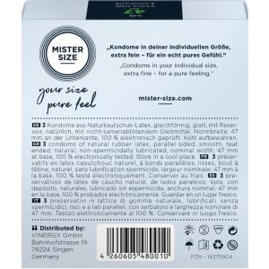 PRESERVATIVOS MISTER SIZE TAMANHO XS (47 MM) | 3 UNIDADES - Image 3