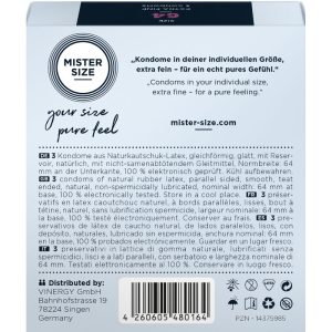 PRESERVATIVOS MISTER SIZE TAMANHO XXL (64 MM) | 3 UNIDADES - Image 3