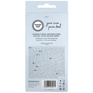 PRESERVATIVOS MISTER SIZE TAMANHO XXL (64 MM) | 10 UNIDADES - Image 3