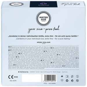 PRESERVATIVOS MISTER SIZE TAMANHO XXXL (69 MM) | 36 UNIDADES - Image 3