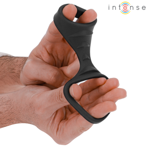 ANEL DUPLO PARA O PÉNIS THEO (PRETO) - Image 4