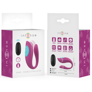 VIBRADOR PARA CASAL ANNIE COM COMANDO (ROXO) - Image 8